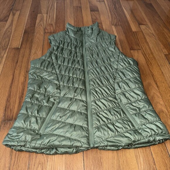 GG Blue Jackets & Blazers - GG Blue Puffer Vest Women's Full Zip Puffer Quilted Size L
